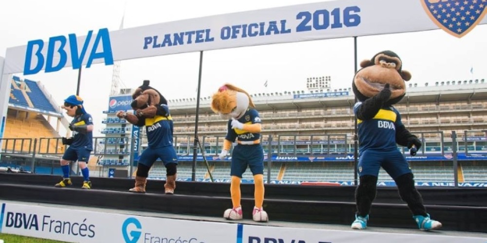 As&iacute; activ&oacute; BBVA Franc&eacute;s la presentaci&oacute;n del plantel 2016/17 de Boca Juniors