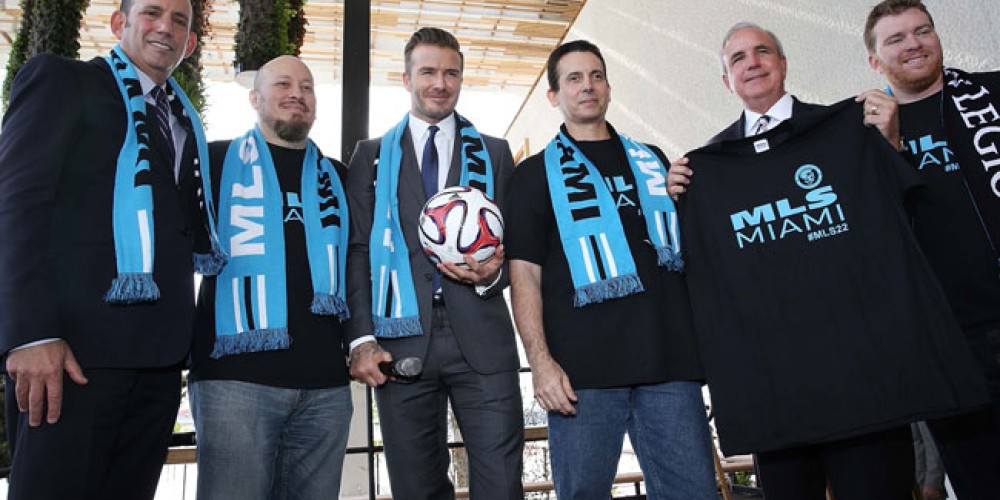 Beckham presentó a Miami Golden Balls, su equipo en la MLS a partir de 2016
