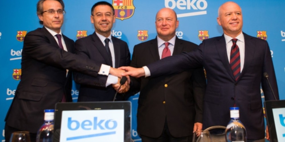 Barcelona firm&oacute; con Beko, su nuevo patrocinador global