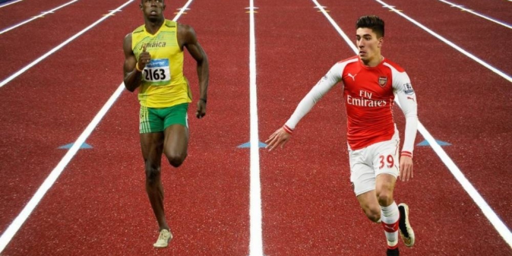 Un jugador del Arsenal desafió a Bolt a correr los 100 metros