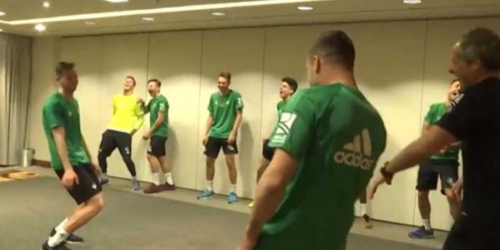 La ingeniosa entrada en calor del Real Betis que se viralizó en redes sociales