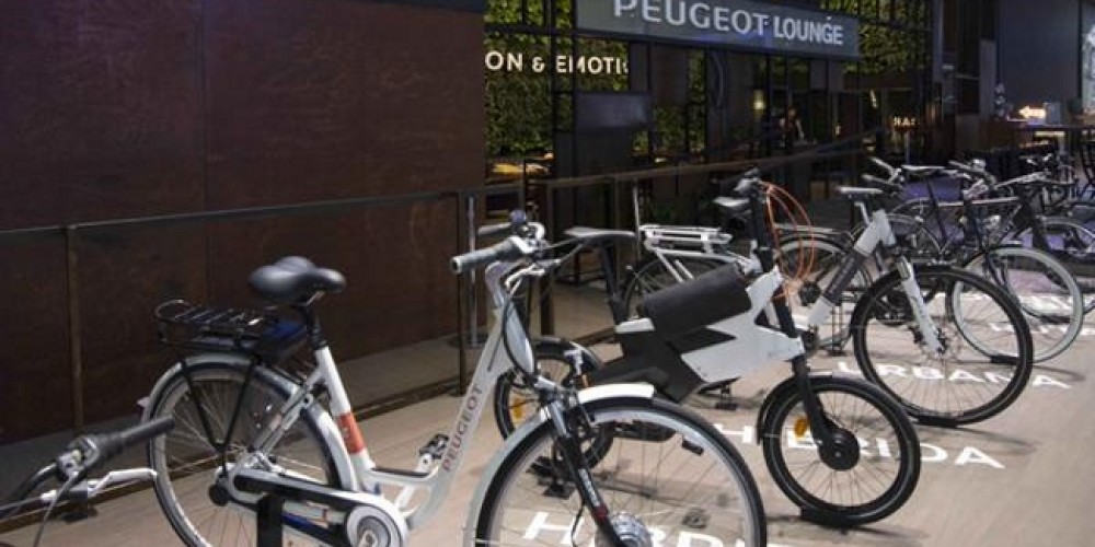 Las bicicletas Peugeot en el Salón del Automóvil 