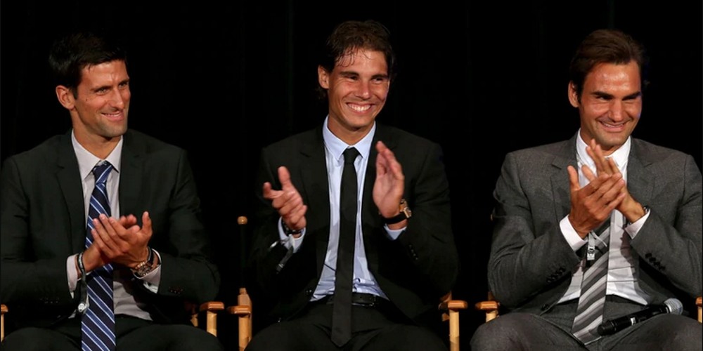 Djokovic, Nadal y Federer encabezan una colecta entre el top 100 de la ATP por el coronavirus