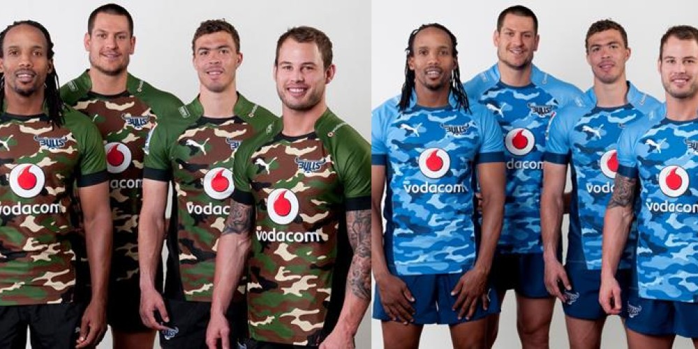 Los Blue Bulls sorprenden al Super Rugby con sus camisetas camufladas