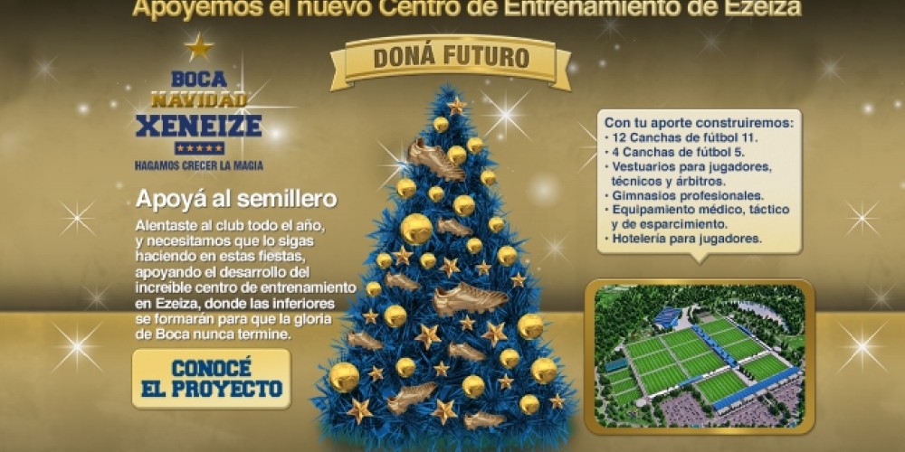 &ldquo;Navidad Xeneize&rdquo;; Boca recauda fondos para su Centro de Entrenamiento
