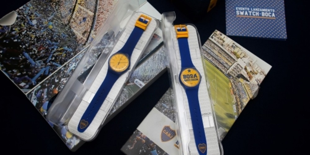 Boca present&oacute; su reloj oficial de Swatch