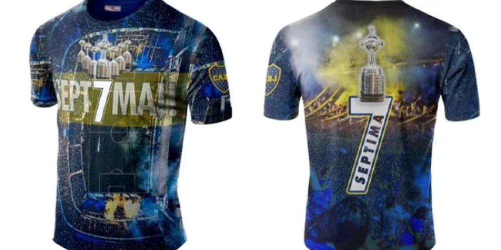 En internet ya se vende la camiseta de la “séptima de Boca”