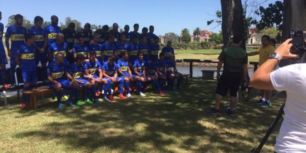 Los jugadores de Boca posaron para la foto oficial del 2016