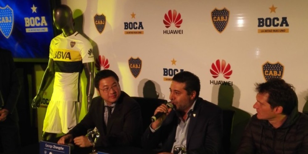 Boca Juniors presentó a Huawei como nuevo patrocinador