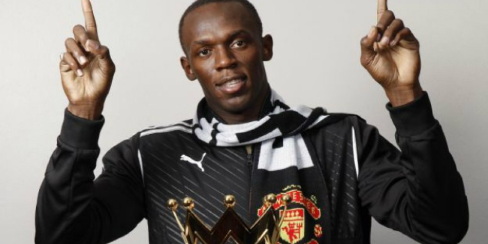 ​Lo &uacute;ltimo: Usain Bolt reclama un volante creativo para el Manchester