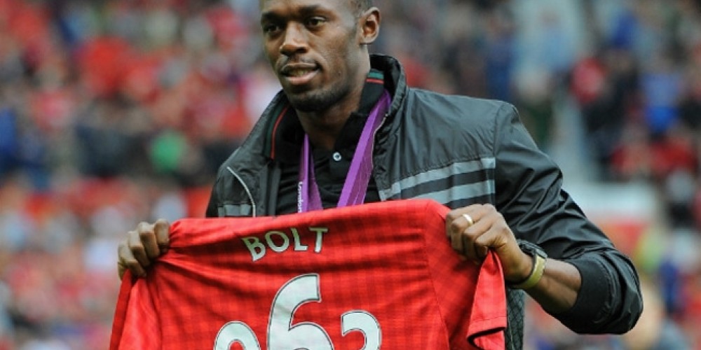 Bolt quiere jugar en el Manchester United, aunque sin Van Gaal