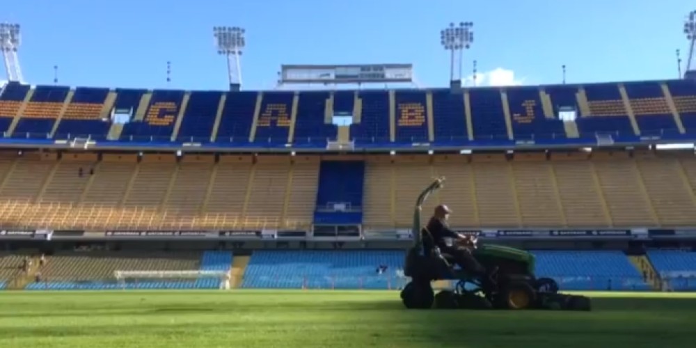 As&iacute; prepara la cancha Boca para el Supercl&aacute;sico