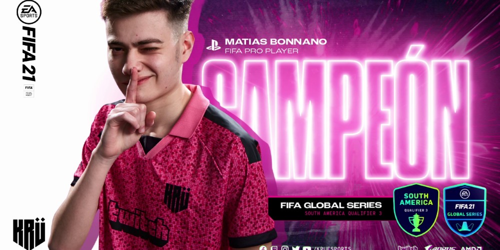Mat&iacute;as Bonanno sali&oacute; campe&oacute;n en la tercera etapa clasificatoria de la Global Series Sudam&eacute;rica de FIFA 21