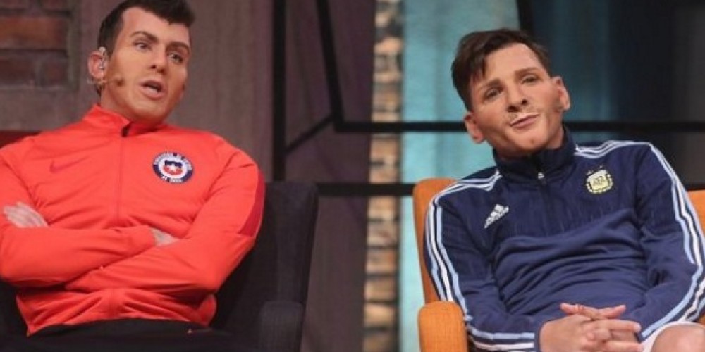 Martín Bossi se lució imitando a Messi contra Gary Medel