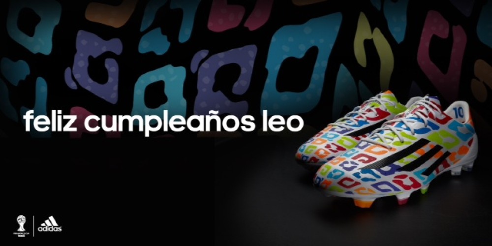 adidas festeja el cumplea&ntilde;os de Messi con unos botines especiales