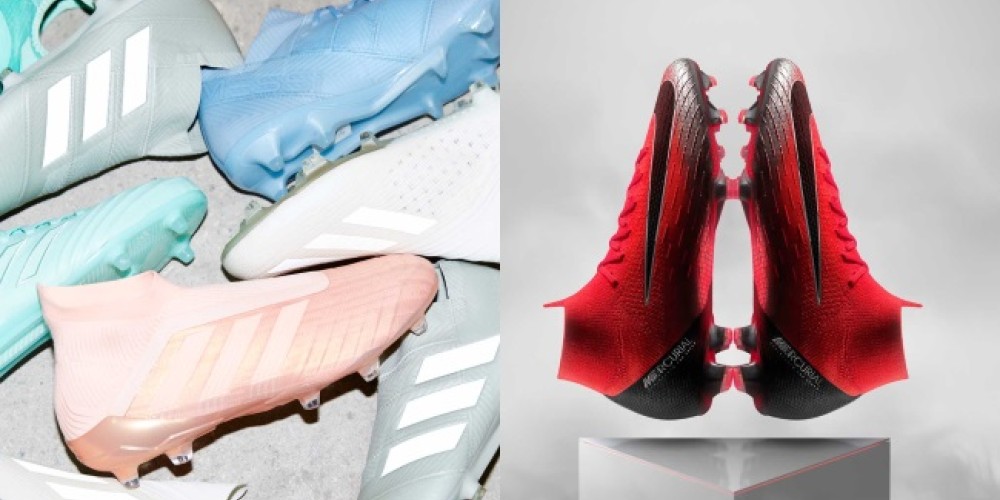 Messi y Cristiano Ronaldo estrenan botines en la UEFA Champions League