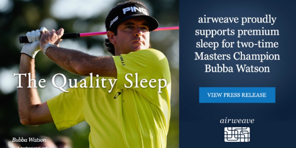 Bubba Watson firm&oacute; un contrato para dormir mejor