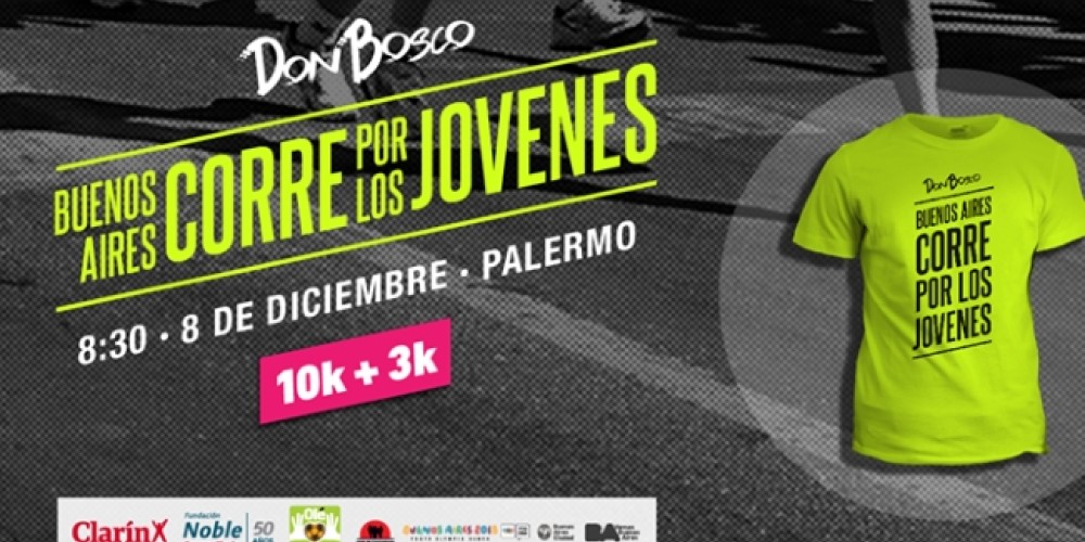 Se viene "Buenos Aires Corre por los j&oacute;venes", a beneficio de la Obra de Don Bosco