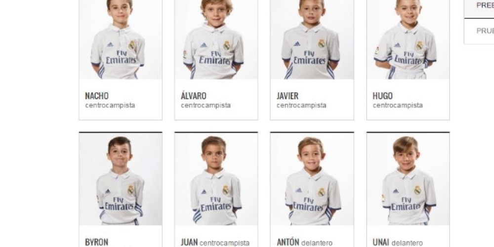 Byron, la nueva joya del Real Madrid de siete a&ntilde;os 