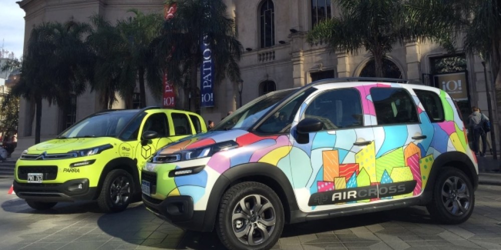 El nuevo Citroën C3 Aircross fue intervenido artísticamente en Córdoba