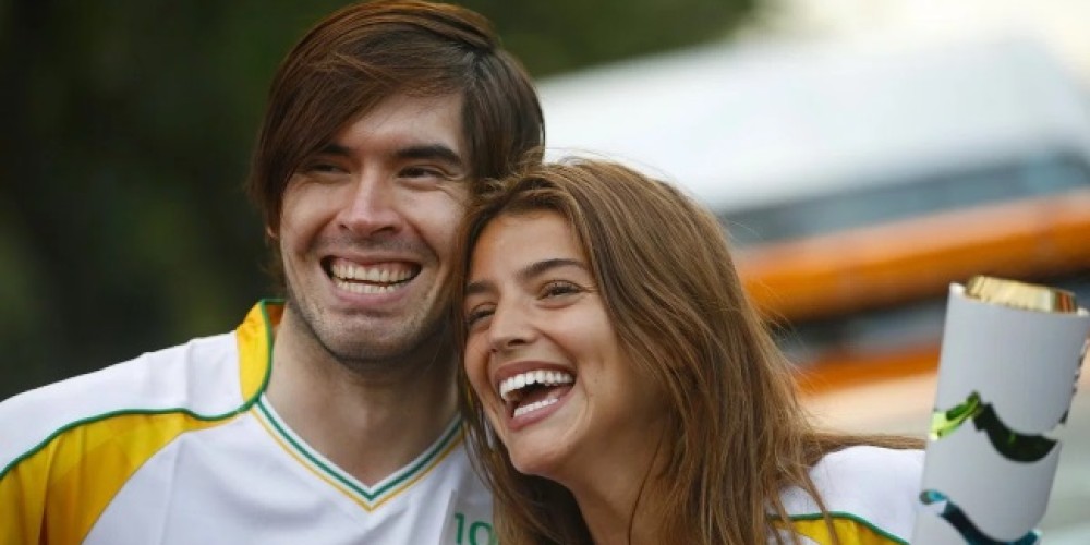 Calu Rivero y "Soy Germán" llevaron la Antorcha Olímpica