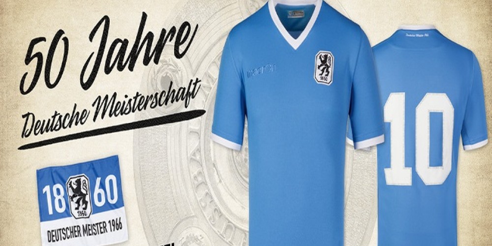 Munich 1860 diseñó una camiseta en conmemoración de un título obtenido hace 50 años