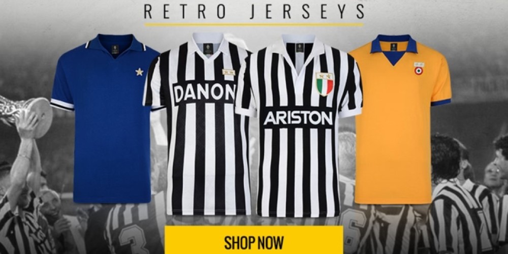 La Juventus FC presentó su nueva línea de camisetas históricas