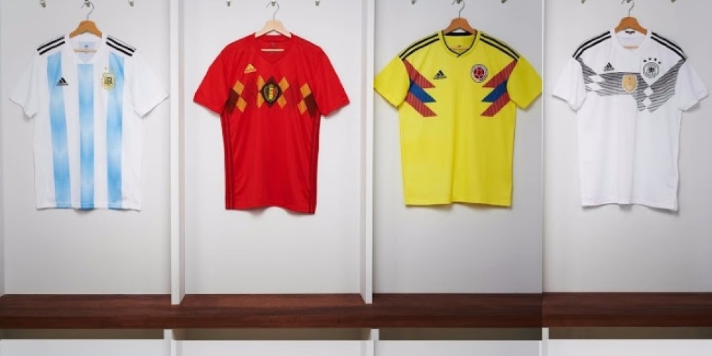 adidas develó las camisetas de todas sus selecciones que van a Rusia 2018