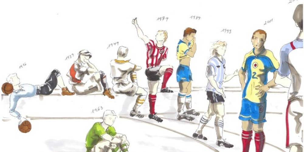 &iquest;C&oacute;mo evolucionaron los uniformes de f&uacute;tbol en 100 a&ntilde;os?
