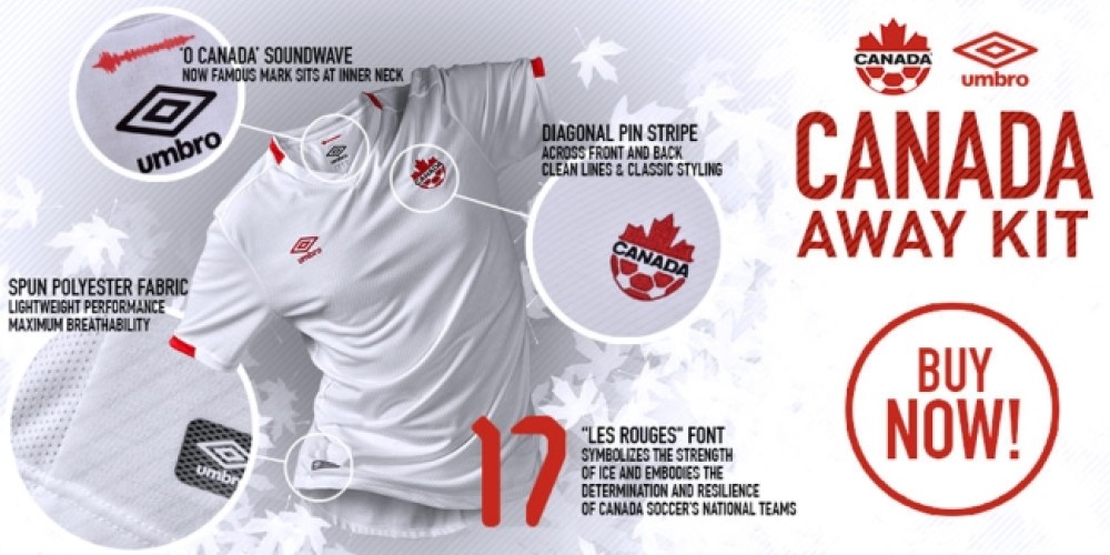 Canadá recibió a su nuevo cuerpo técnico con un flamante diseño de indumentaria