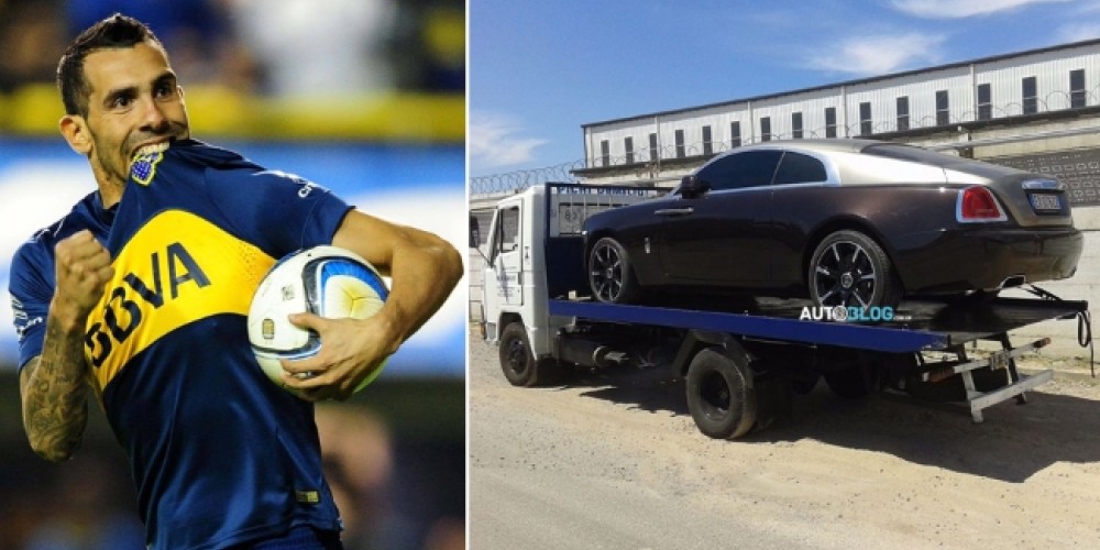 Carlos Tévez repatrió su Rolls Royce, único en la Argentina