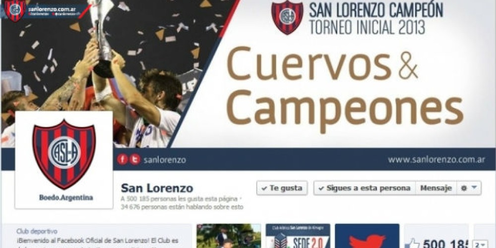 San Lorenzo festeja su llegada al podio de las redes sociales