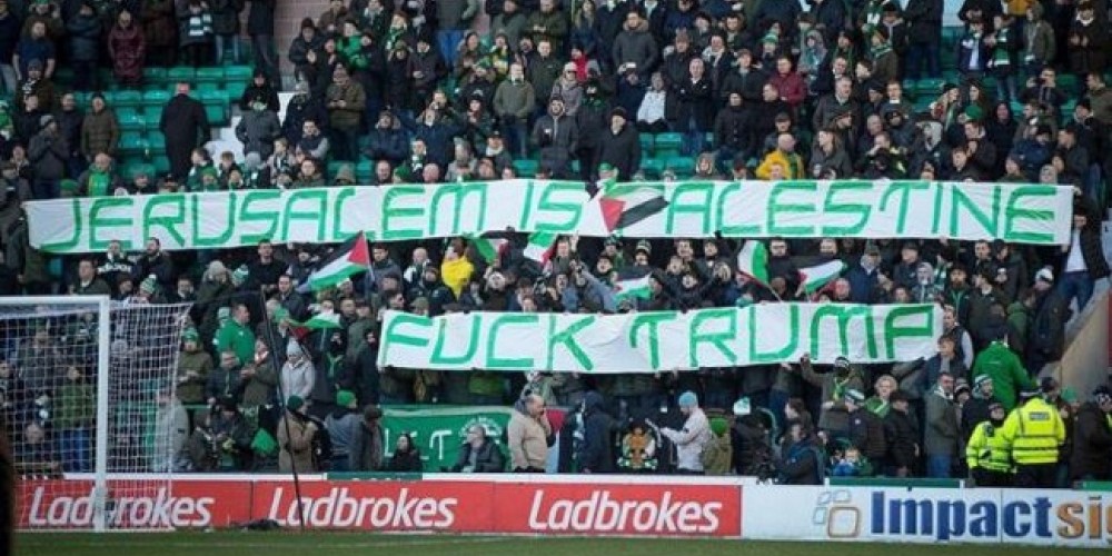Polémica en Escocia: El Celtic volvió a exhibir bandera en apoyo a Palestina