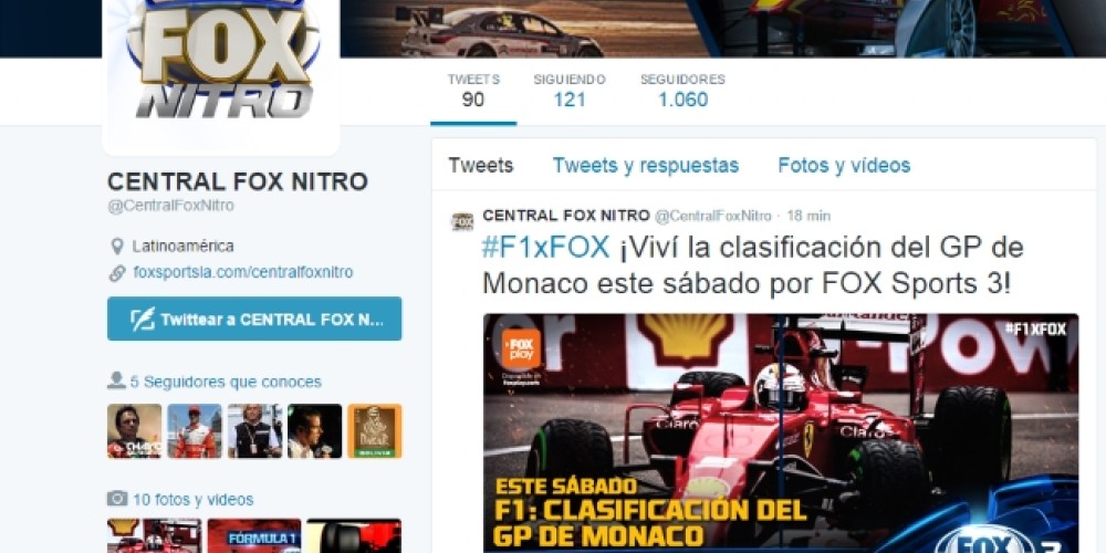 Fox Sports 3 lanzó sus nuevos canales de comunicación de automovilismo