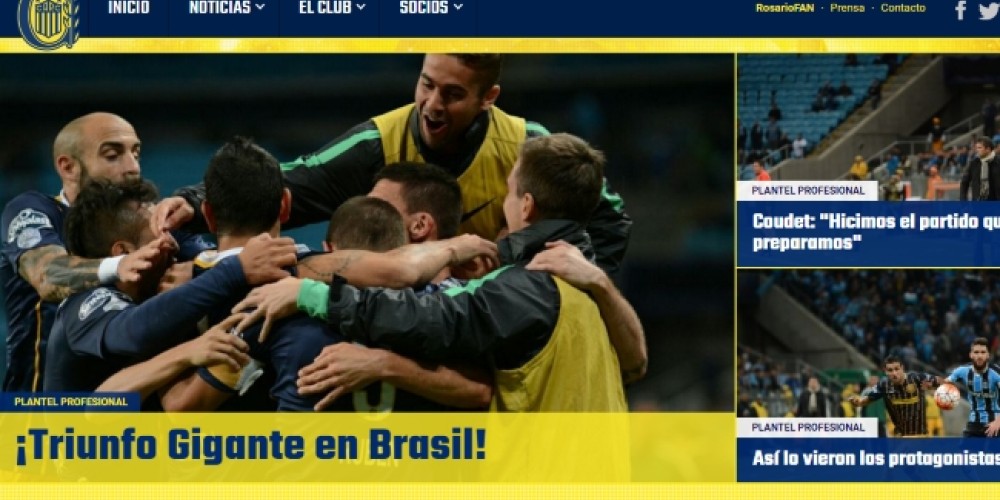 Rosario Central presentó su nueva página web