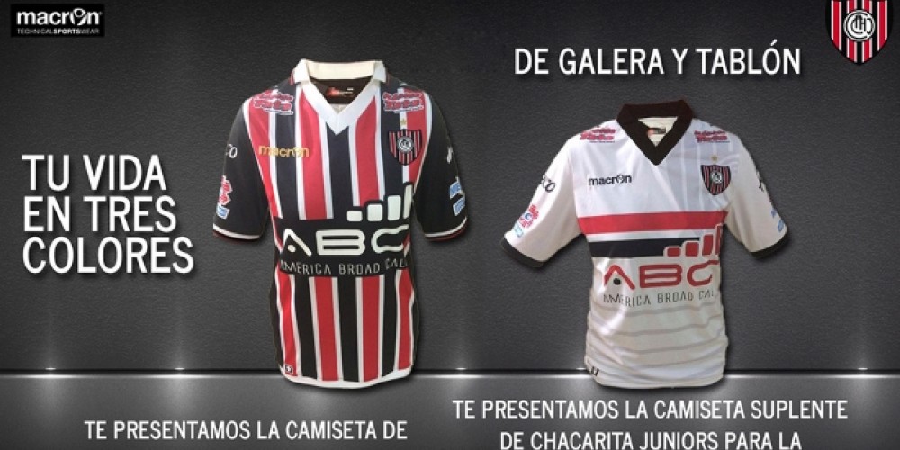 Macron presentó la nueva camiseta de Chacarita Juniors
