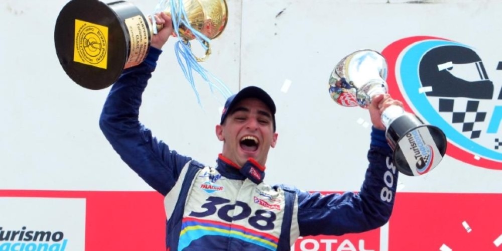 Facu Chapur, campe&oacute;n del Turismo Nacional Clase 3 con el Team Peugeot Total