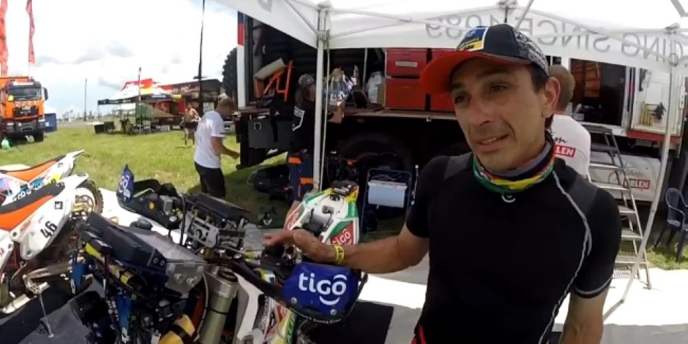 Chavo Salvatierra entra en calor en el Dakar 2017