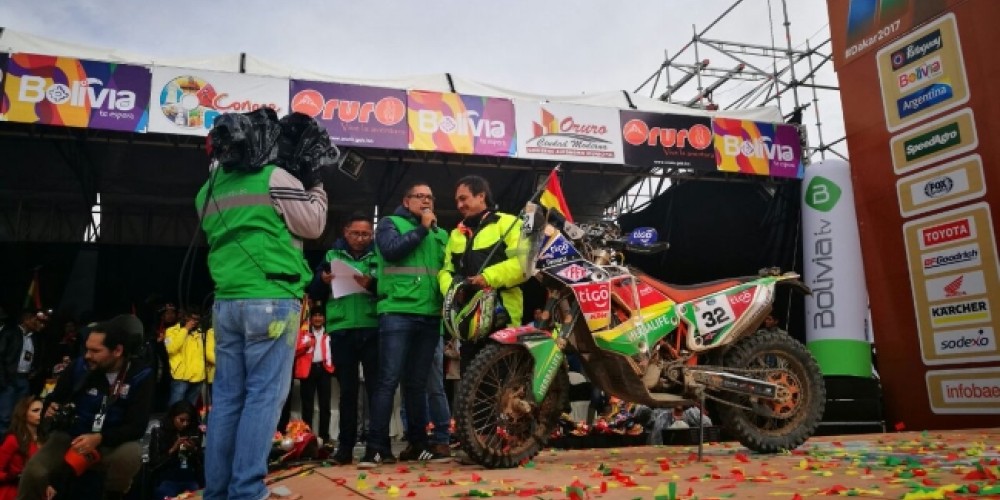 Chavo Salvatierra hace la carrera de su vida en el Dakar 2017
