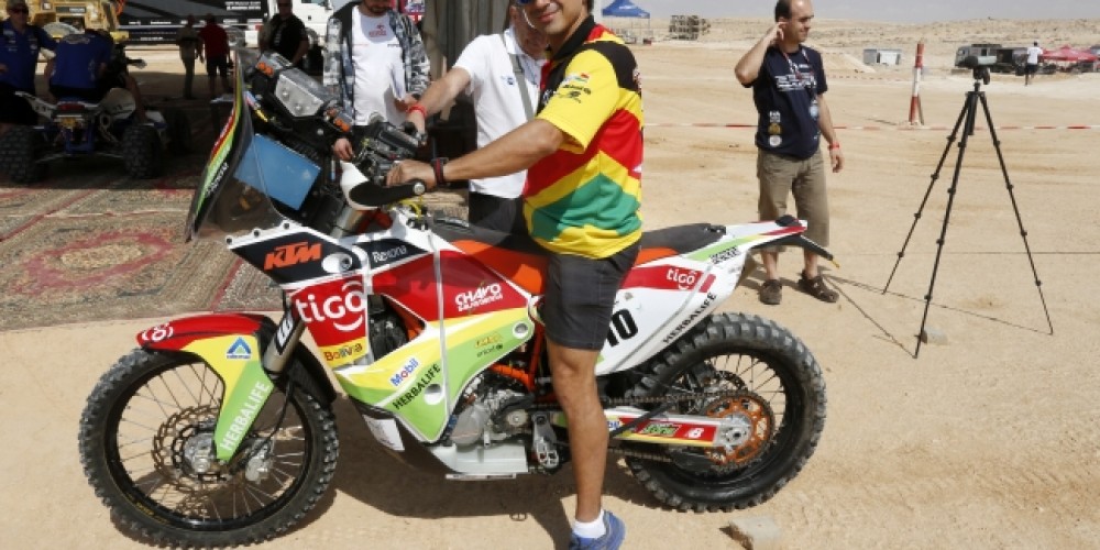 Chavo Salvatierra est&aacute; listo para competir en el Rally de los Faraones