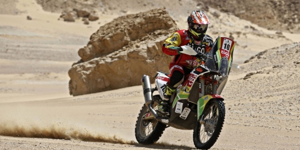 Chavo Salvatierra se ubicó tercero en la etapa inicial del Rally de los Faraones