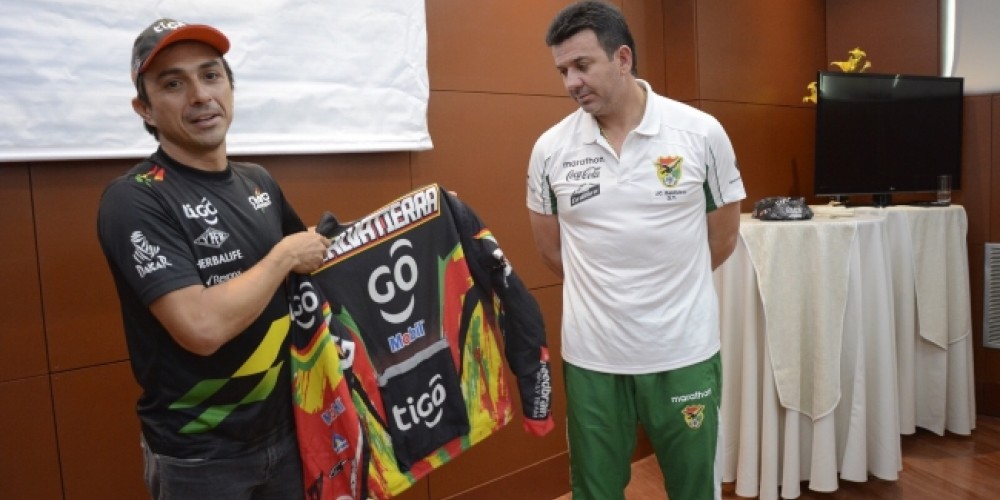 La intimidad de la visita del Chavo Salvatierra a la Selección Boliviana de Fútbol