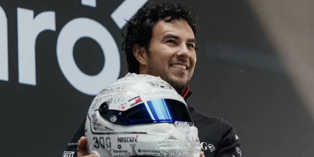 Checo P&eacute;rez celebrar&aacute; sus 300 Grandes Premios con un casco especial en M&eacute;xico