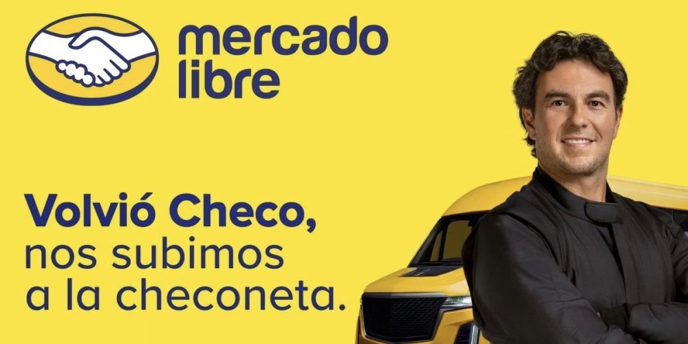 Checo P&eacute;rez, nuevo embajador de Mercado Libre en la temporada 2026