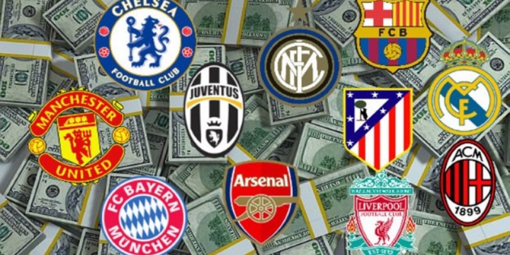 Real Madrid y Barcelona, dentro de  los cinco clubes m&aacute;s cotizados del planeta