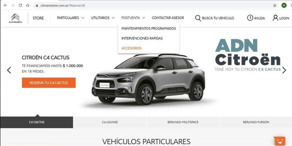 Citro&euml;n presenta su e-store de postventa