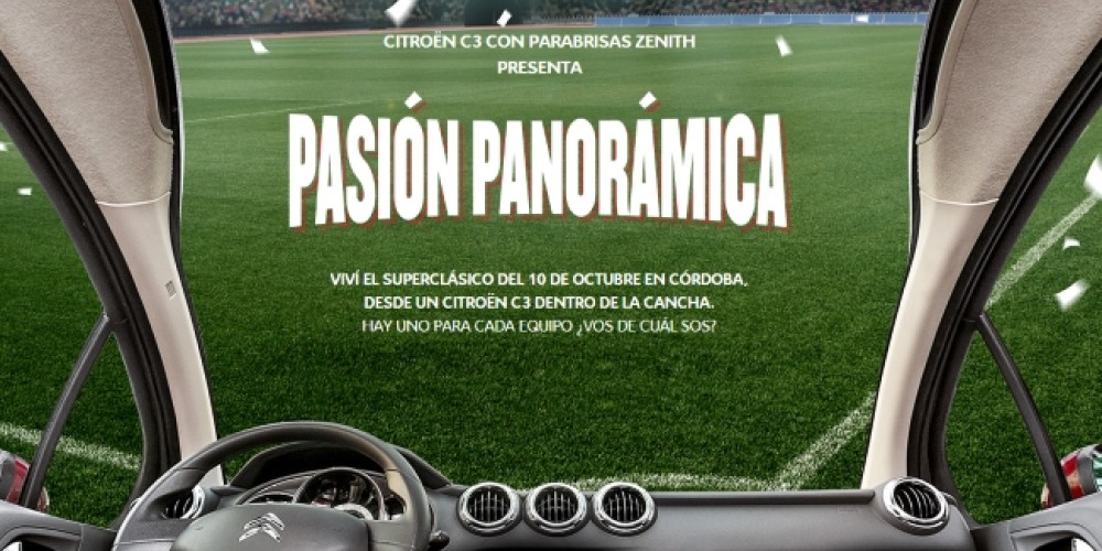 Junto a Citroën, los hinchas verán el Superclásico desde un C3 en pleno campo de juego