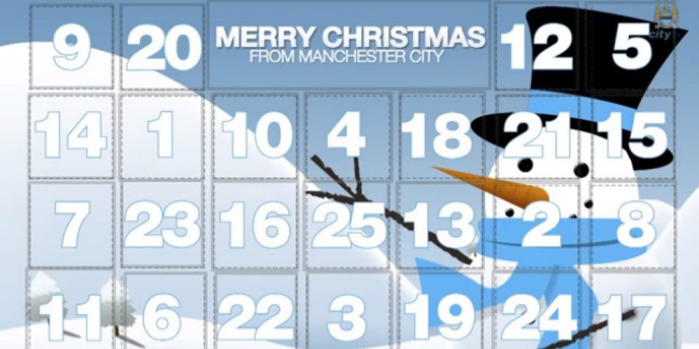 Regresa el calendario navide&ntilde;o del Manchester City