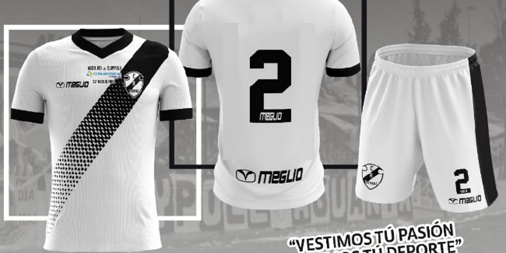 Con un sponsor por línea y el nombre de los hinchas: Así prepara Claypole su partido contra Boca