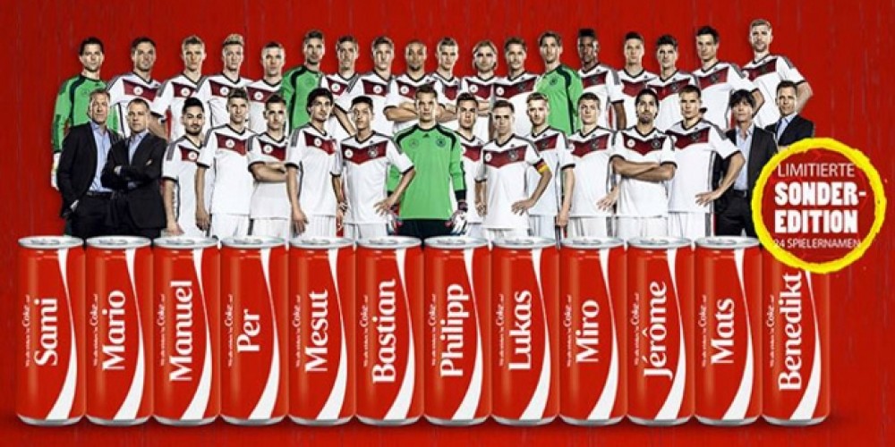 Coca-Cola renov&oacute; con la Federaci&oacute;n alemana de f&uacute;tbol